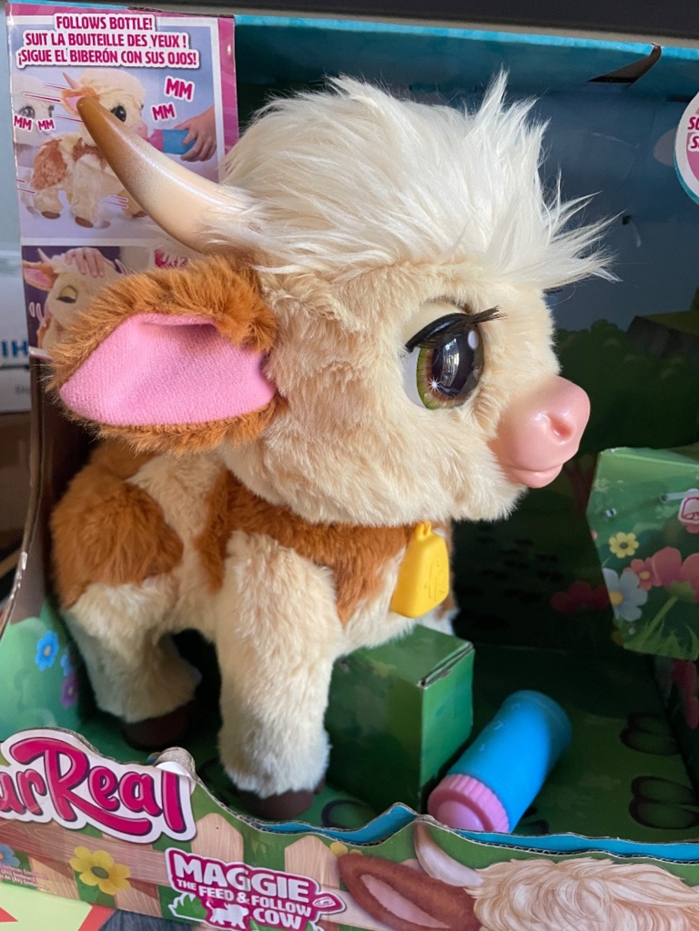 Furreal Cow Maggie the Feed and Follow Cow